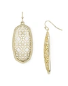 Kendra Scott Elle Filigree Drop Earrings In Gold Filigree