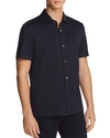 THEORY INCISIVE KNIT SHORT SLEEVE BUTTON-DOWN SHIRT,I0292530