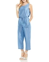 VINCE CAMUTO PINSTRIPE CHAMBRAY JUMPSUIT,9028915