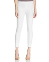 Spanx Jean-ish Mid-rise Stretch Cotton-blend Leggings In White