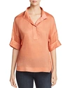LAFAYETTE 148 SILVIA STAND-COLLAR BLOUSE,MBY08R-7556