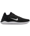 Nike Men's Free Run 2018 Running Sneakers From Finish Line In Black/white