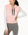 CALVIN KLEIN PERFORMANCE LOGO CROPPED HOODIE