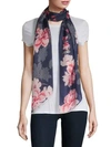 VINCE CAMUTO BLOOMS SILK SCARF,0400097448369