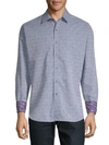 ROBERT GRAHAM Cosner Printed Cotton Button-Down Shirt,0400097808213