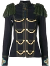 MR & MRS ITALY MILITARY INSPIRED FITTED JACKET,JK067E12774542