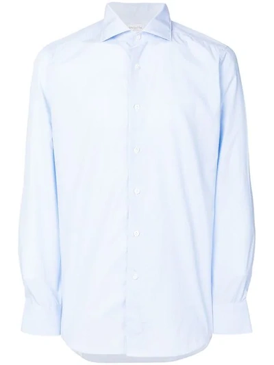 Bagutta Plain Shirt In Blue