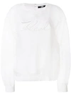KARL LAGERFELD organza logo sweatshirt,81KW160610012475754