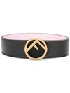 FENDI FENDI LOGO BUCKLED BELT - BLACK,8C0579A1KS12794347