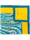 KITON KITON PAISLEY PRINT SCARF - YELLOW,UPOCHCX07P9912790024