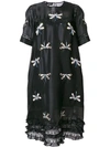 ROCHAS DRAGONFLY EMBROIDERED PEASANT DRESS,ROPM500460RM281000A12775332