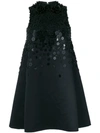 VIKTOR & ROLF ENCRUSTED FLOWER COUTURE MINI DRESS,SNW50149911812825017