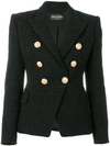 BALMAIN button-embellished tweed jacket,137216215C12793053