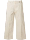 PINKO PINKO SIDE STRIPE CROPPED TROUSERS - NEUTRALS,1G132V5313ECLISSARE12781639