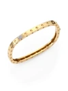 Roberto Coin Women's Pois Moi Diamond & 18k Yellow Gold Single-row Bangle Bracelet