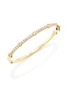 HEARTS ON FIRE COPLEY DIAMOND & 18K YELLOW GOLD BANGLE