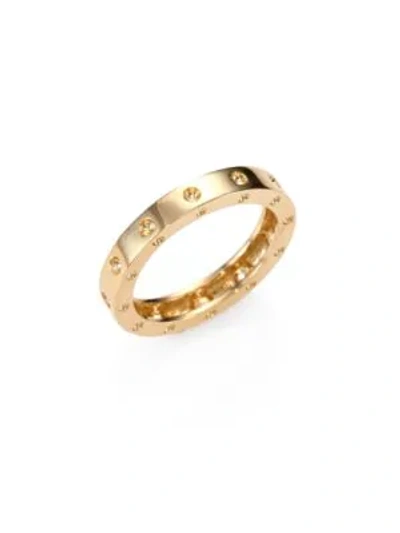 Roberto Coin Women's Pois Moi 18k Yellow Gold Single-row Band Ring