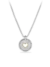 DAVID YURMAN Cable Collectibles Heart Charm Necklace with Diamonds and 18K Gold