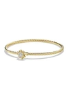 DAVID YURMAN Starburst Single-Station Cable Bracelet with Diamonds in Gold
