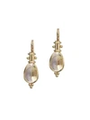 TEMPLE ST CLAIR WOMEN'S CLASSIC ROCK CRYSTAL & 18K YELLOW GOLD AMULET DROP EARRINGS,482744095311