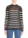 BALMAIN Breton Stripe Wool Sweater