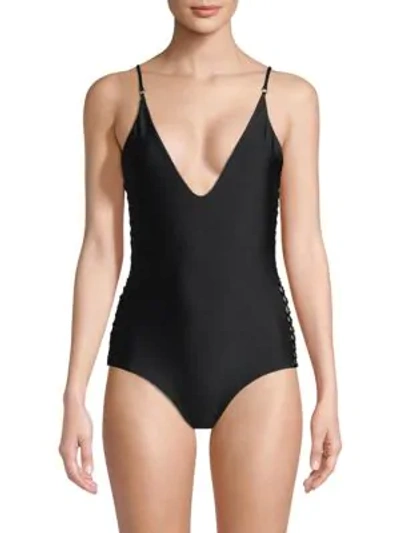 Mikoh Swimwear Rio One-piece Swimsuit In Night