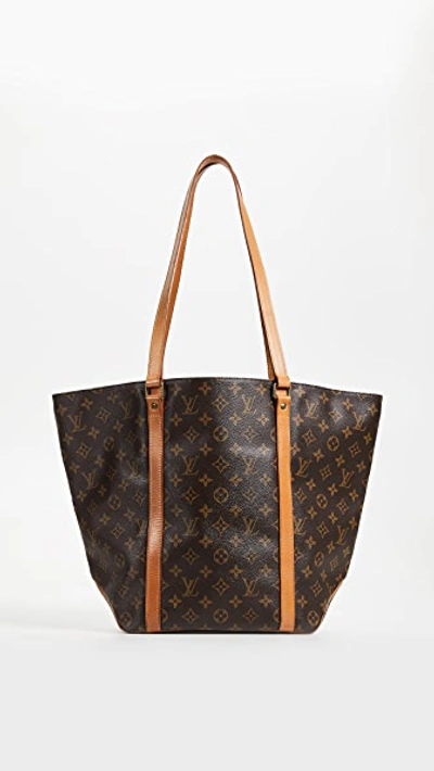 Pre-owned Louis Vuitton Monogram Sac Shopping Tote Bag In Brown