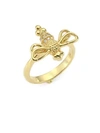 TEMPLE ST CLAIR Garden Of Earthly Delights Diamond & 18K Gold Resting Bee Ring