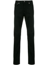 Givenchy Logo Panel Straight Leg Jeans In Black