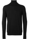 Zanone Regular-fit Turtleneck Sweater In Black