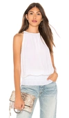 Ramy Brook Lauren Blouson Top In Ivory