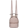 VALENTINO GARAVANI Pink Valentino Garavani Paper Leather Mini Quilted Backpack,PW0B0B63PID