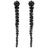 SIMONE ROCHA Black Short Drip Earrings,ERG12 0903