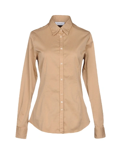 Aglini Solid Colour Shirts & Blouses In Sand