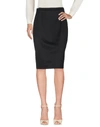Burberry Midi Skirts In Black