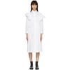 SIMONE ROCHA WHITE FRILL SHIRT DRESS,3723 0109