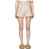 3.1 PHILLIP LIM 3.1 PHILLIP LIM PINK SATIN ORIGAMI SHORTS,P171-5285LDF