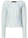 THE ELDER STATESMAN THE ELDER STATESMAN ROLO CROPPED SWEATER - BLUE,ROCCL12772454