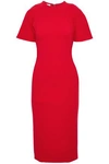 ANTONIO BERARDI WOMAN LAYERED DRAPED CREPE DRESS RED,AU 7789028784933225