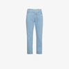 OFF-WHITE OFF-WHITE MID RISE DENIM CROPPED JEANS,OWYA004S18955144710112642640