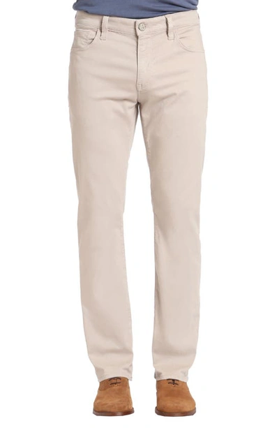 34 Heritage Courage Straight Leg Twill Trousers In Open Beige