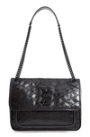 SAINT LAURENT MEDIUM NIKI LEATHER SHOULDER BAG,6331840EN08