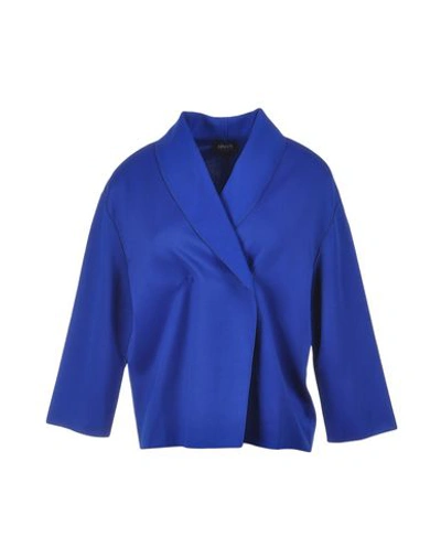 Armani Jeans Suit Jackets In Bright Blue