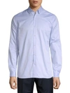 THE KOOPLES Plain Twill Button-Down Shirt,0400097309479