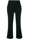 PINKO PINKO CROPPED FLARE TROUSERS - BLACK,1B133V4575SUSIE12776010