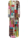 MISSONI striped squares maxi dress,21074012793950