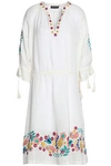 ANTIK BATIK Embroidered cotton-gauze dress,GB 12789547614277531