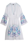 ANTIK BATIK Rubi embroidered cotton-voile dress,GB 12789547614264180