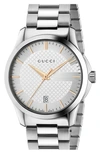 GUCCI 'G TIMELESS' BRACELET WATCH, 38MM,YA126440