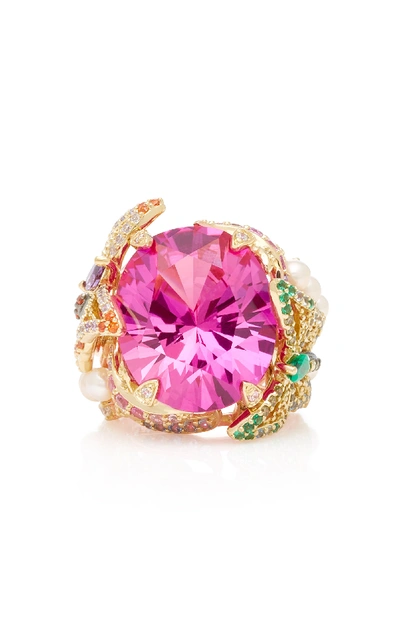 Anabela Chan Rose Swallowtail Pink Sapphire Ring